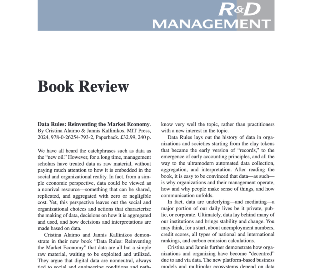 Data Rules is on R&D Management!